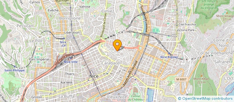 localisation de l'entreprise SCI EXCELL à NICE