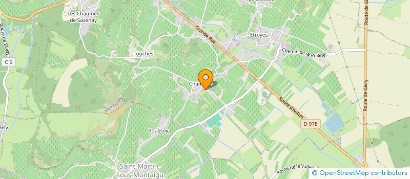 localisation de l'entreprise SCI EXCELSIOR  MERCUREY