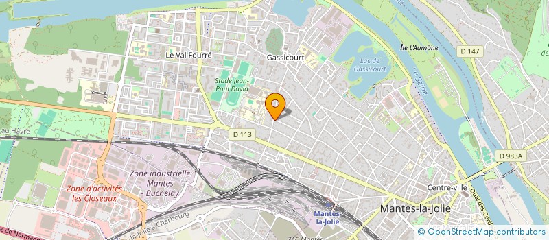 localisation de l'entreprise SCI EXCES-LENT  MANTES-LA-JOLIE