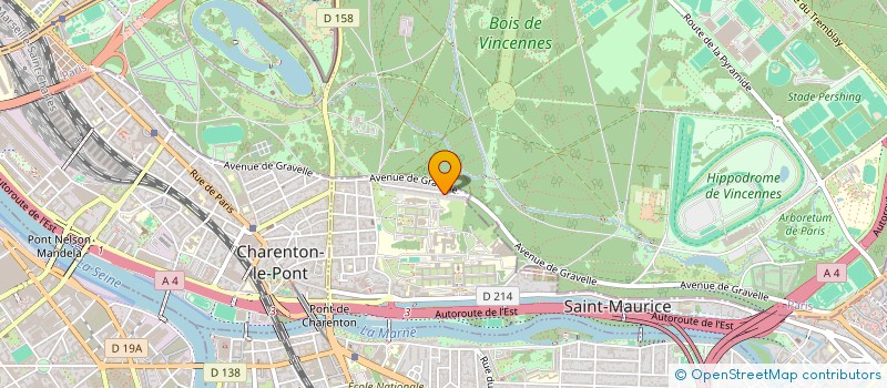 localisation de l'entreprise SCI EXELMANS SAINT MAURICE à SAINT-MAURICE