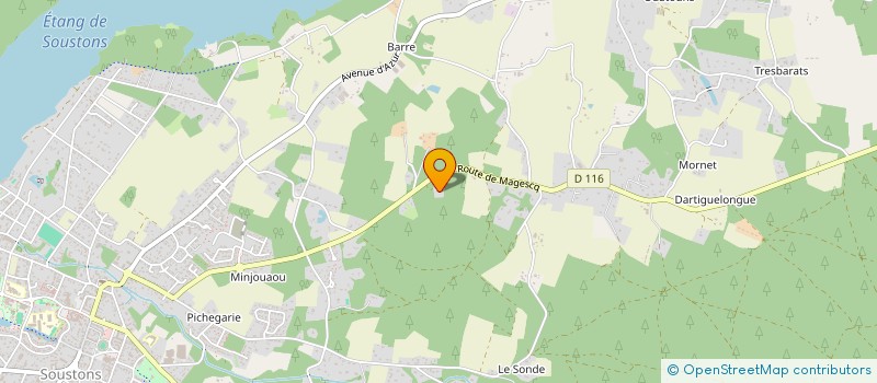 localisation de l'entreprise SCI EXOTIQUE LANDES  SOUSTONS