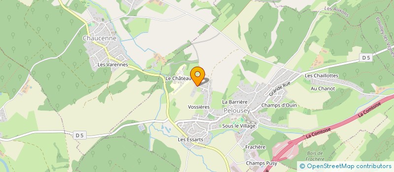 localisation de l'entreprise SCI EXOTUS  PELOUSEY