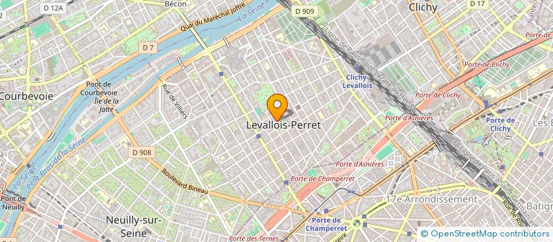 localisation de l'entreprise SCI EXPANS 9 à LEVALLOIS-PERRET