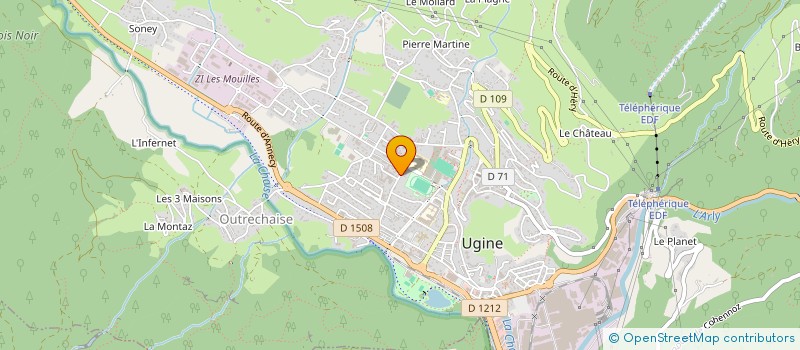 localisation de l'entreprise SCI EXPANSION  UGINE