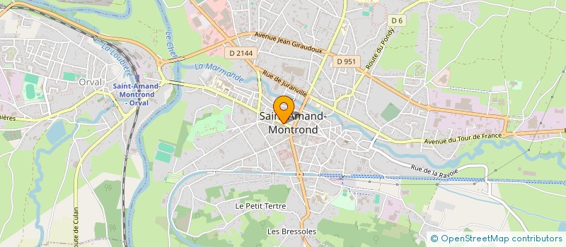 localisation de l'entreprise SCI EXPANSION-INVESTISSEMENT SEI  SAINT-AMAND-MONTROND