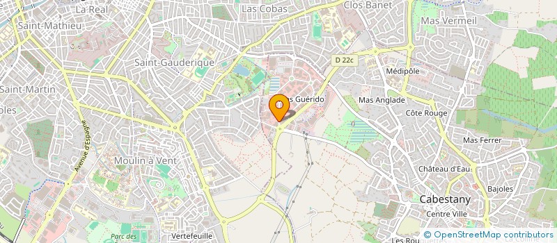 localisation de l'entreprise SCI EXPOB  CABESTANY