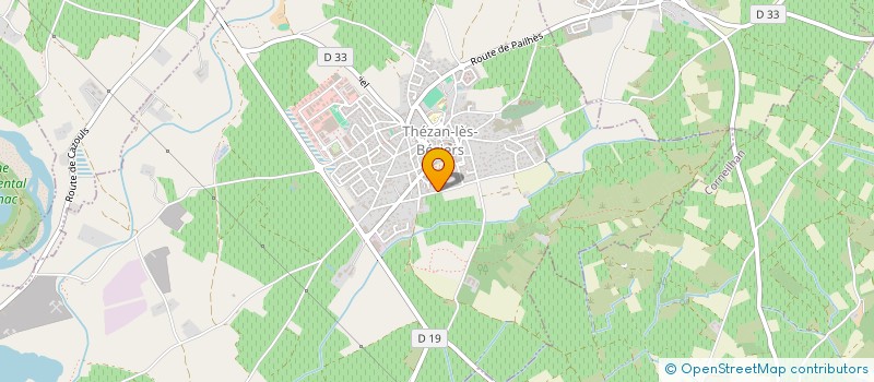 localisation de l'entreprise SCI EXPRESS CARS  THEZAN-LES-BEZIERS