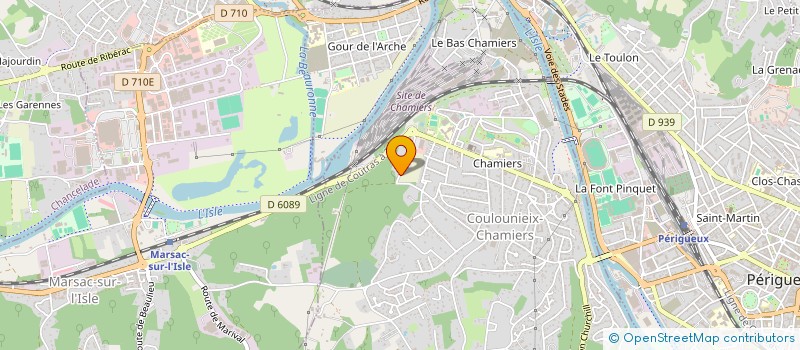 localisation de l'entreprise SCI EXPRESSI  COULOUNIEIX-CHAMIERS