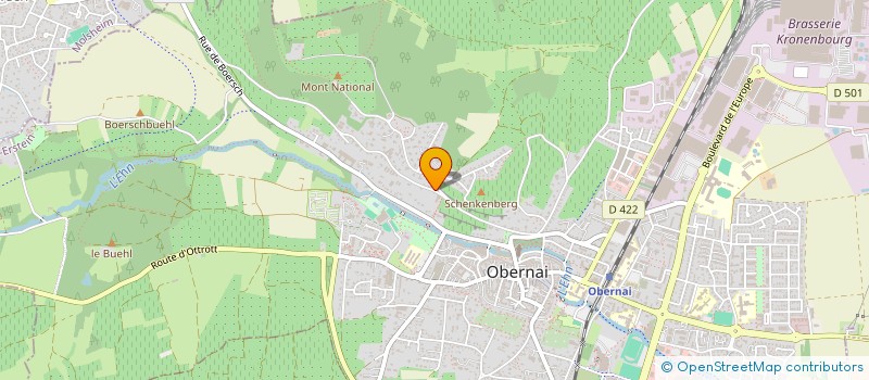 localisation de l'entreprise SCI EXQUISIT à OBERNAI
