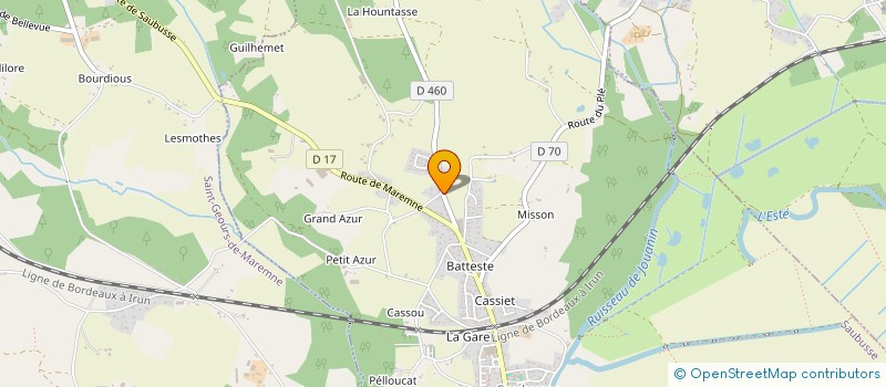 localisation de l'entreprise SCI EXSHAW DE POUDEPE  SAUBUSSE