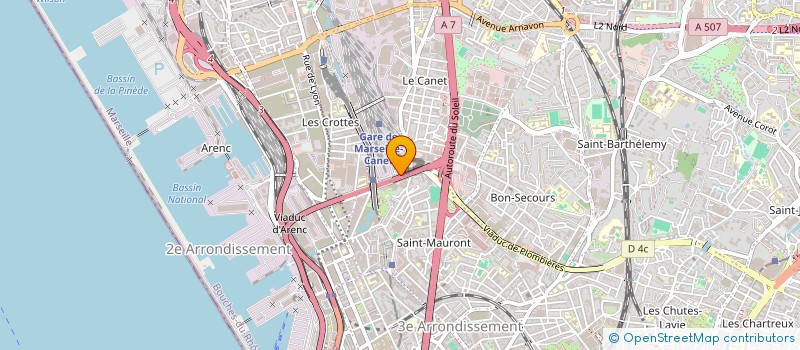localisation de l'entreprise SCI EXTERIEUR à MARSEILLE
