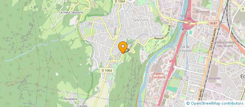 localisation de l'entreprise SCI EXTRALEX à SEYSSINS