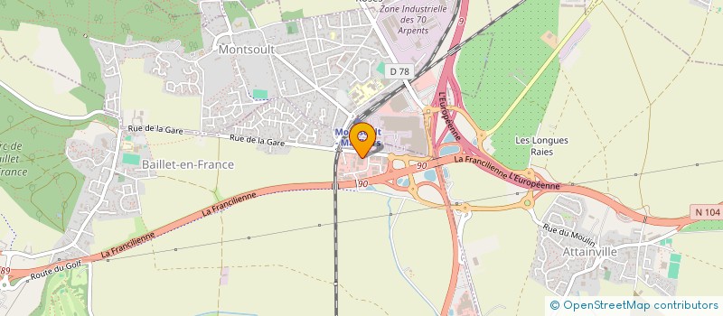 localisation de l'entreprise SCI EXTREM  BAILLET-EN-FRANCE