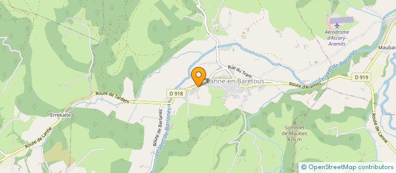 localisation de l'entreprise SCI EYHERAMENDY UHART  LANNE-EN-BARETOUS