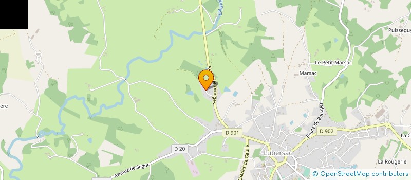 localisation de l'entreprise SCI EYL  LUBERSAC