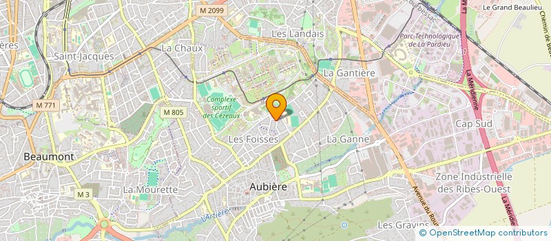 localisation de l'entreprise SCI EYMERE  AUBIERE