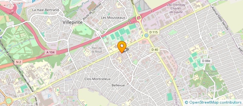 localisation de l'entreprise SCI EYQUEM à VILLEPINTE