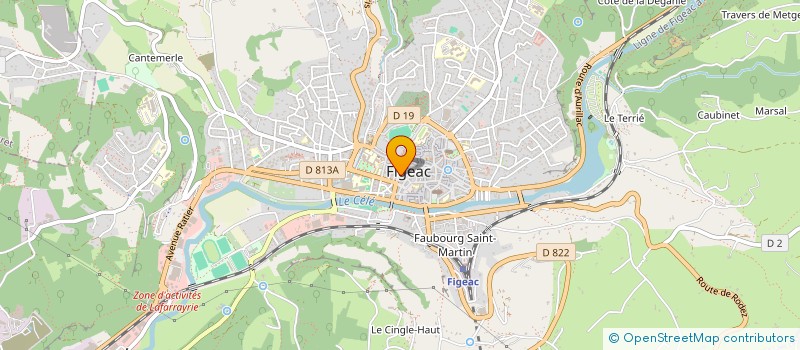 localisation de l'entreprise SCI EYRAGNE  FIGEAC