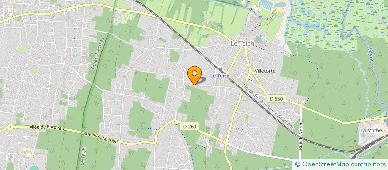 localisation de l'entreprise SCI EYRE à LE TEICH