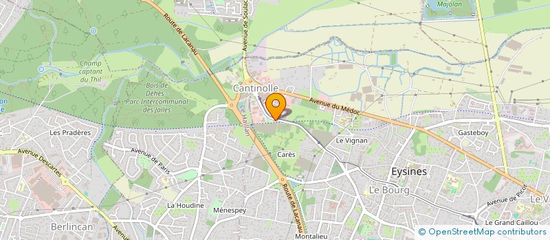 localisation de l'entreprise SCI EYSINES  EYSINES