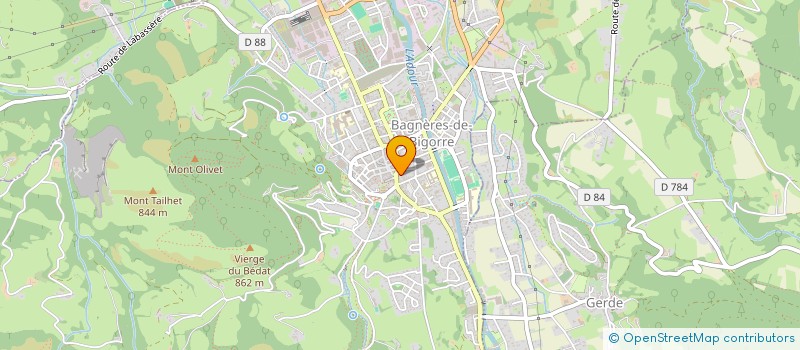 localisation de l'entreprise SCI EYSSALET FRERES  BAGNERES-DE-BIGORRE