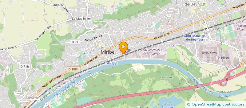 localisation de l'entreprise SCI EYSSOUQUETTES  SAINT-MAURICE-DE-BEYNOST