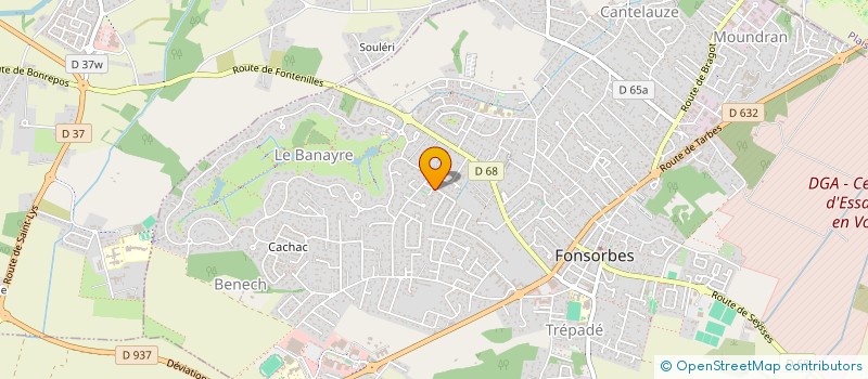 localisation de l'entreprise SCI EYVA à FONSORBES