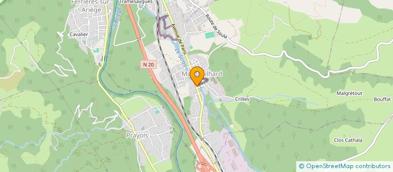 localisation de l'entreprise SCI EYVIC à MONTGAILHARD