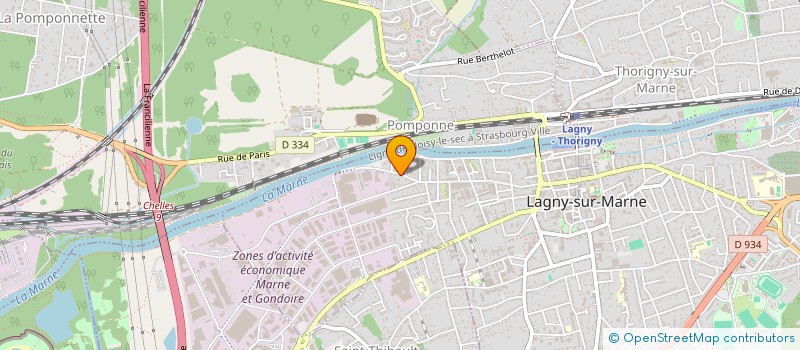 localisation de l'entreprise SCI EZ  LAGNY-SUR-MARNE