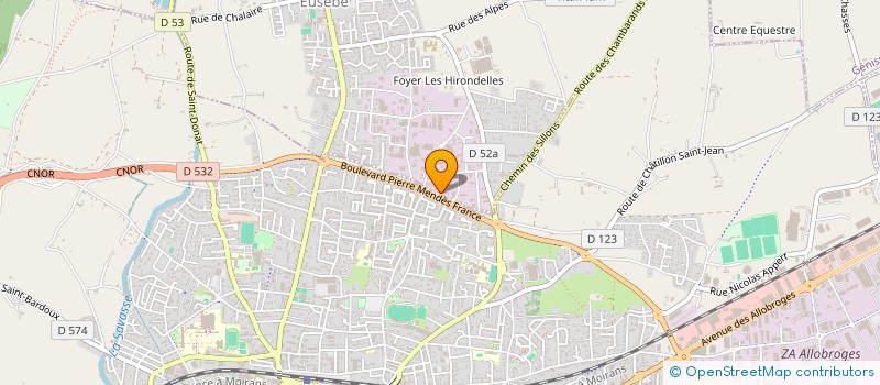 localisation de l'entreprise SCI EZEFLO  MOURS-SAINT-EUSEBE