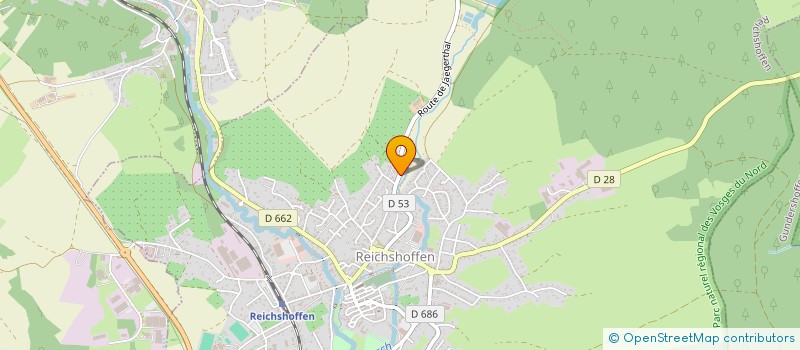 localisation de l'entreprise SCI EZEL  REICHSHOFFEN