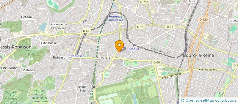 localisation de l'entreprise SCI EZERGLAD à SCEAUX