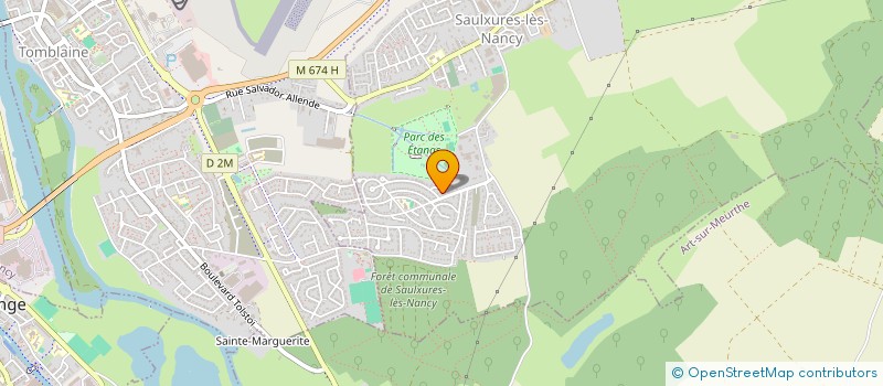 localisation de l'entreprise SCI EZHANI L.F.Z.  SAULXURES-LES-NANCY