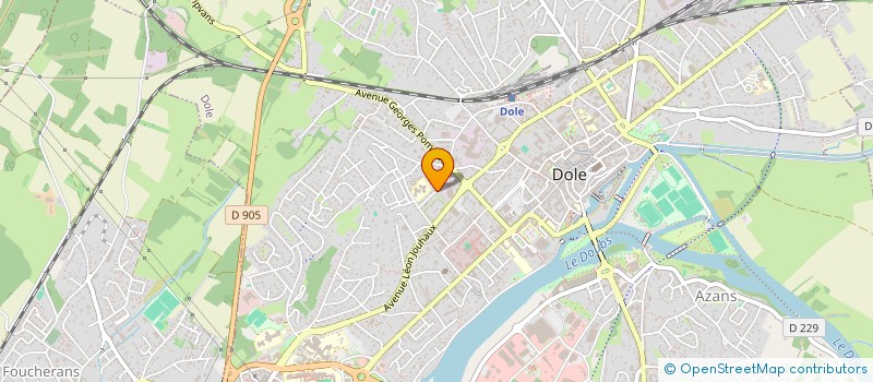 localisation de l'entreprise SCI EZNZ à DOLE