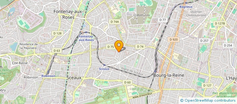 localisation de l'entreprise SCI EZOUA à SCEAUX