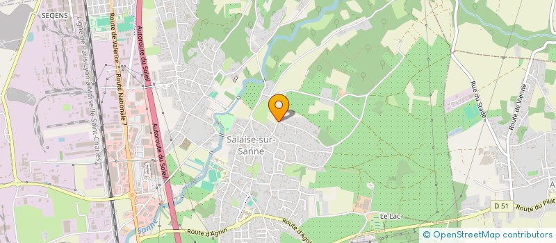 localisation de l'entreprise SCI F 350  SALAISE-SUR-SANNE