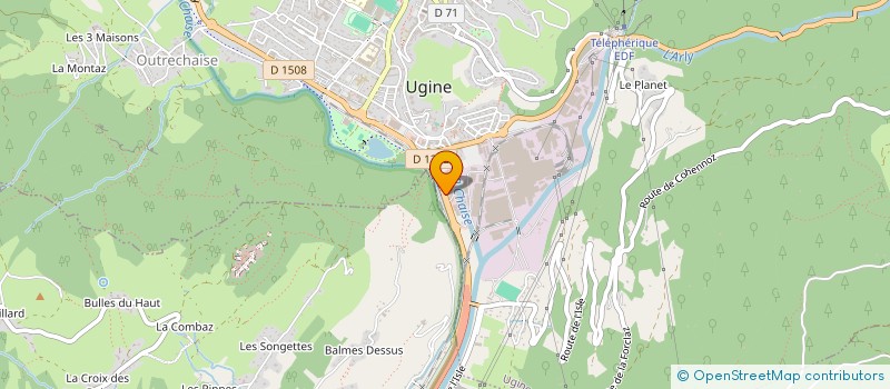 localisation de l'entreprise SCI F 40  UGINE