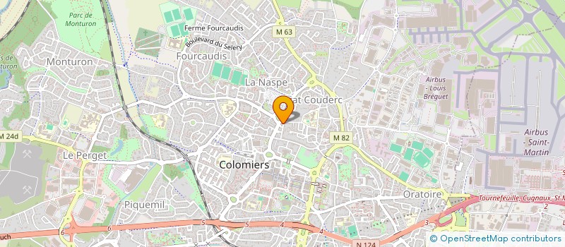 localisation de l'entreprise SCI F à COLOMIERS