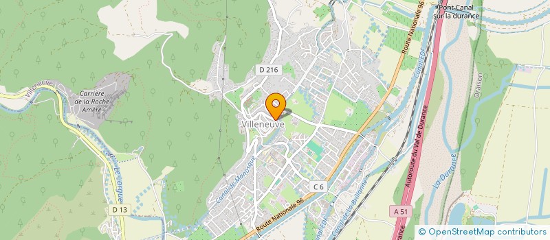 localisation de l'entreprise SCI F.A.A.M.  VILLENEUVE