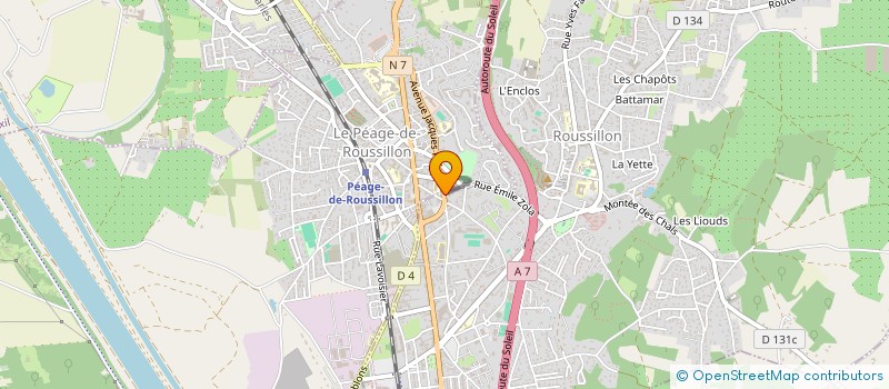 localisation de l'entreprise SCI F.A.G. II  ROUSSILLON