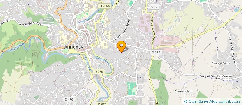 localisation de l'entreprise SCI F.A.H. à ANNONAY