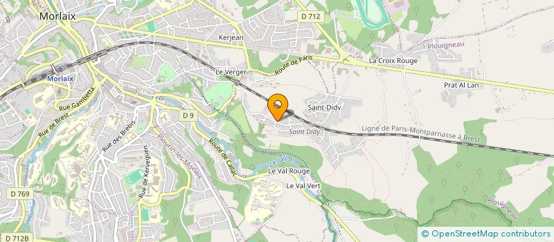 localisation de l'entreprise SCI F.A.J  PLOUIGNEAU