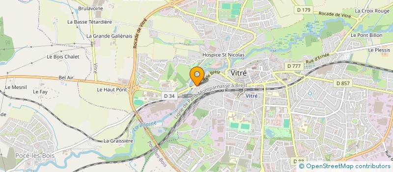 localisation de l'entreprise SCI F.A.M  VITRE