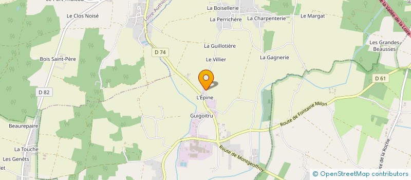 localisation de l'entreprise SCI F.A.N.O.N  LOIRE-AUTHION