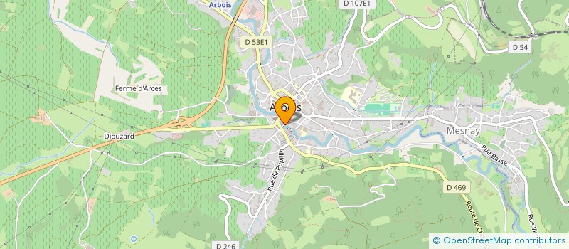 localisation de l'entreprise SCI F.A.V  ARBOIS