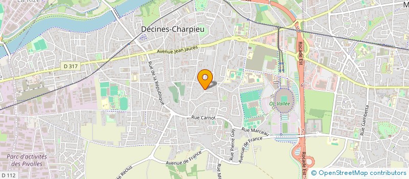 localisation de l'entreprise SCI F.ALG  DECINES-CHARPIEU