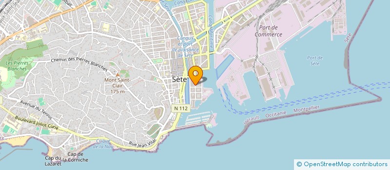 localisation de l'entreprise SCI F.B.A.  SETE