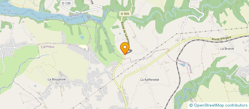 localisation de l'entreprise SCI F.B. IMMO  ALMAYRAC