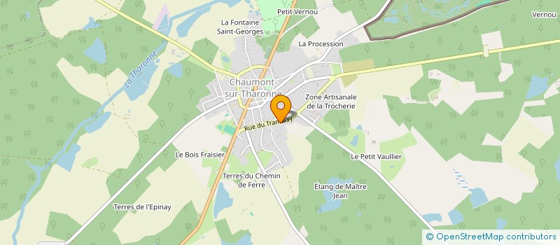 localisation de l'entreprise SCI F.B.J.  CHAUMONT-SUR-THARONNE