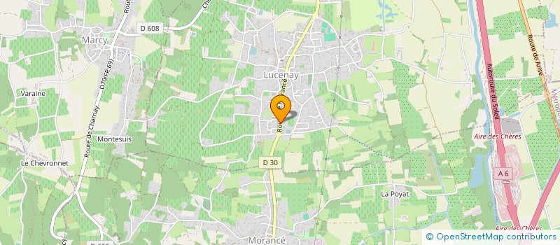 localisation de l'entreprise SCI F.B.M.  LUCENAY